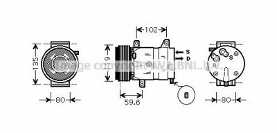 AVA QUALITY COOLING rtk385 -  Компрессор, кондиционер